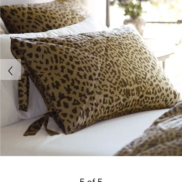 Pottery barn leopard hot sale pillow